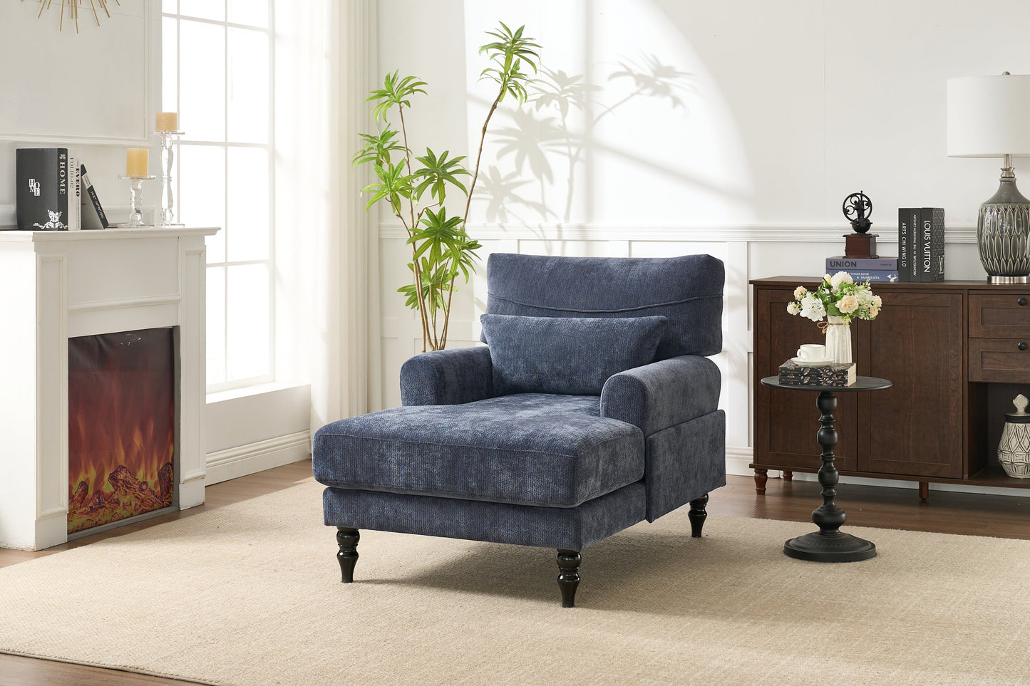 Modern Chaise Lounge Upholstered Indoor Recliner