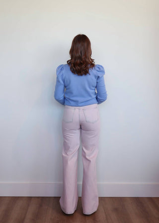 Pistola - Ruby Wide Leg Acid Wash Denim