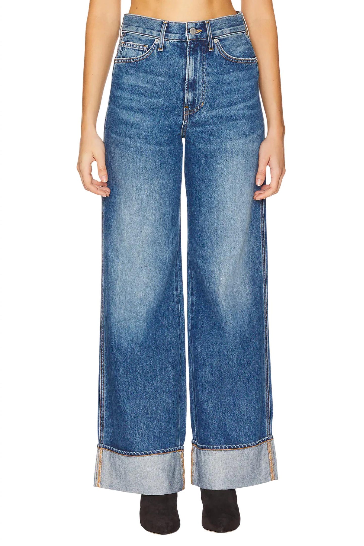 Veronica Beard - Taylor High Rise Wide Leg Jeans