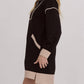 Entro - Long Sleeve Half Zip Short Dress