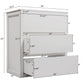 Freestanding Bathroom Vanity With Ceramic Sink, 2 Full Extension Drawers