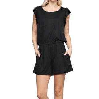 Ninexis - Ruffled Sleeve Romper
