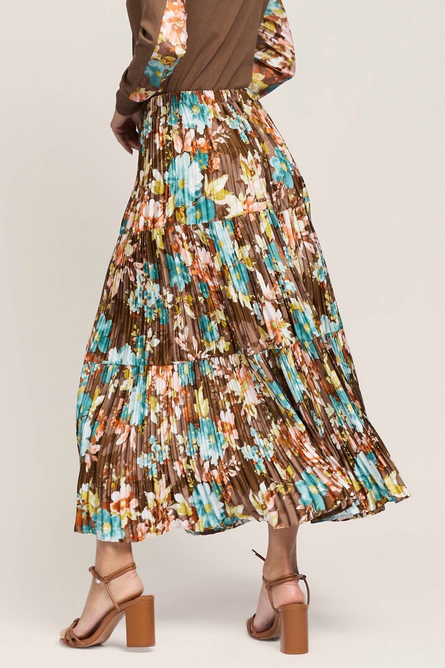 Current Air - Luella Pleated Midi Skirt