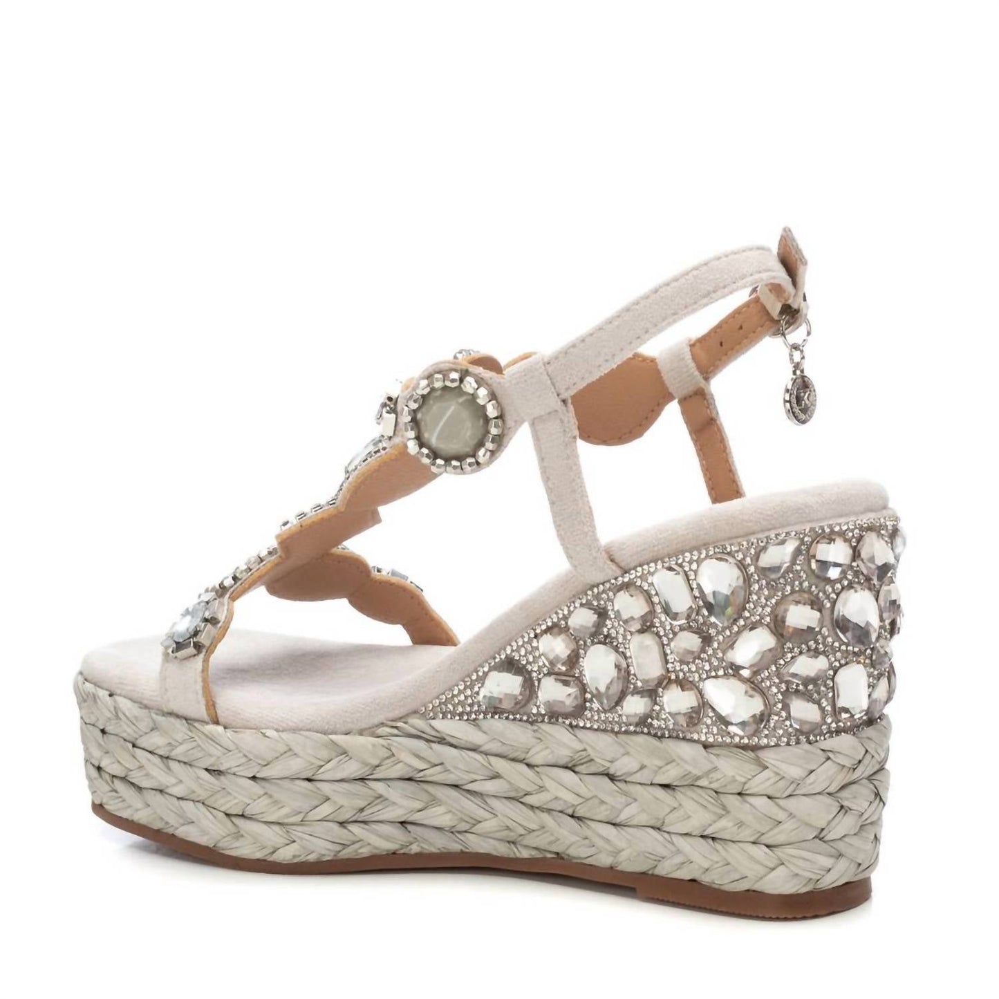 Xti - Women's Gemstone Embellished Wedge Sandals