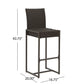 Outdoor Barstool With Handcrafted Details (Set of 2)