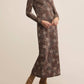 Z Supply - Exhale Sable Floral Midi Dress