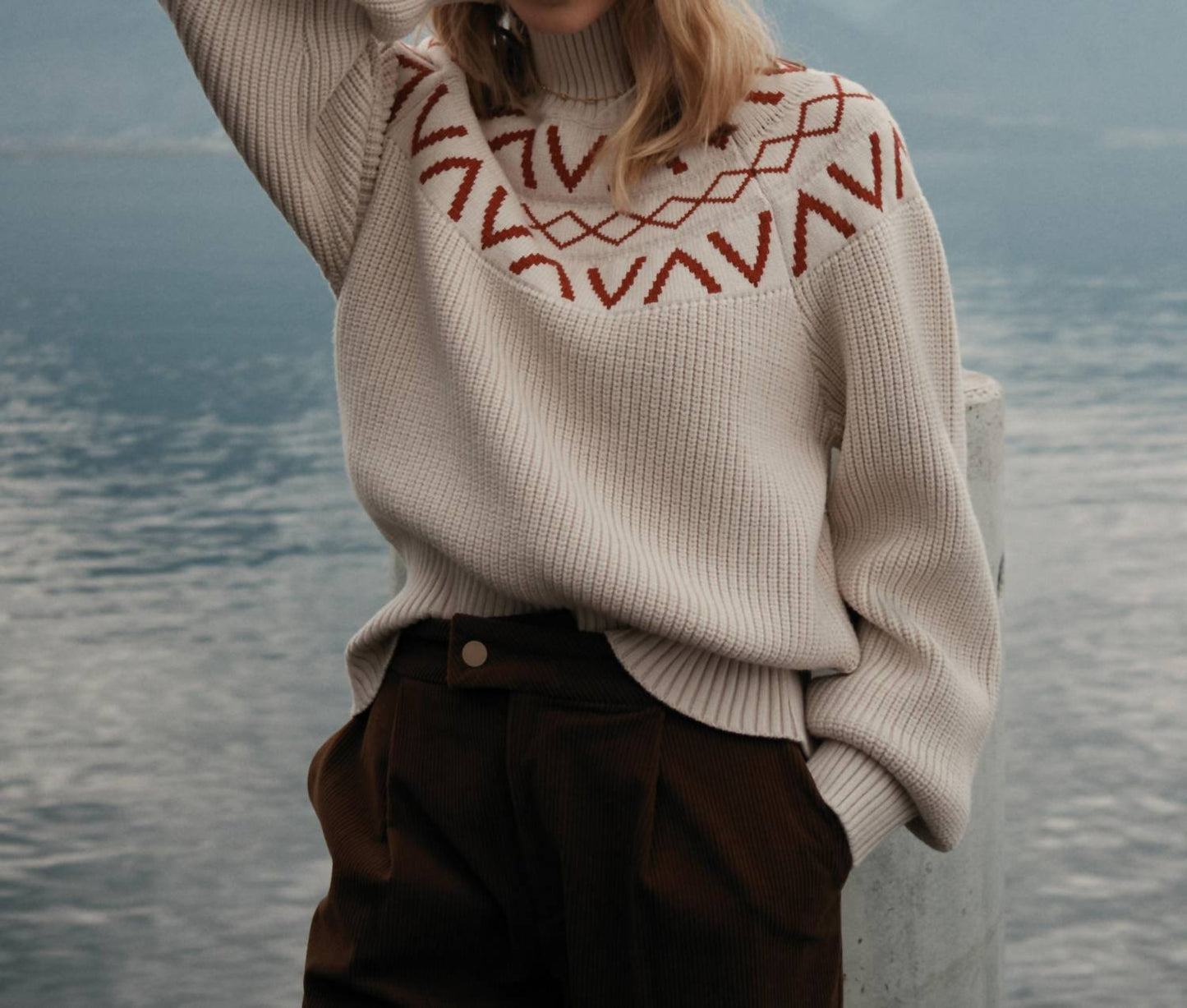 Varley - Marcie Fairisle Yoke Knit Sweater