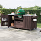 K&K 66.5' Outdoor Kitchen Island for Big Green Egg Grills