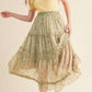 &Merci - Floral Tiered Maxi Skirt