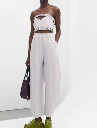 Ganni - HEMP CURVED TROUSER