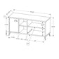 Contemporary TV Stand Console with Storage Cabinet