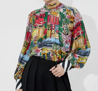 Alice + Olivia - Women's Gertrude Tie Blouse