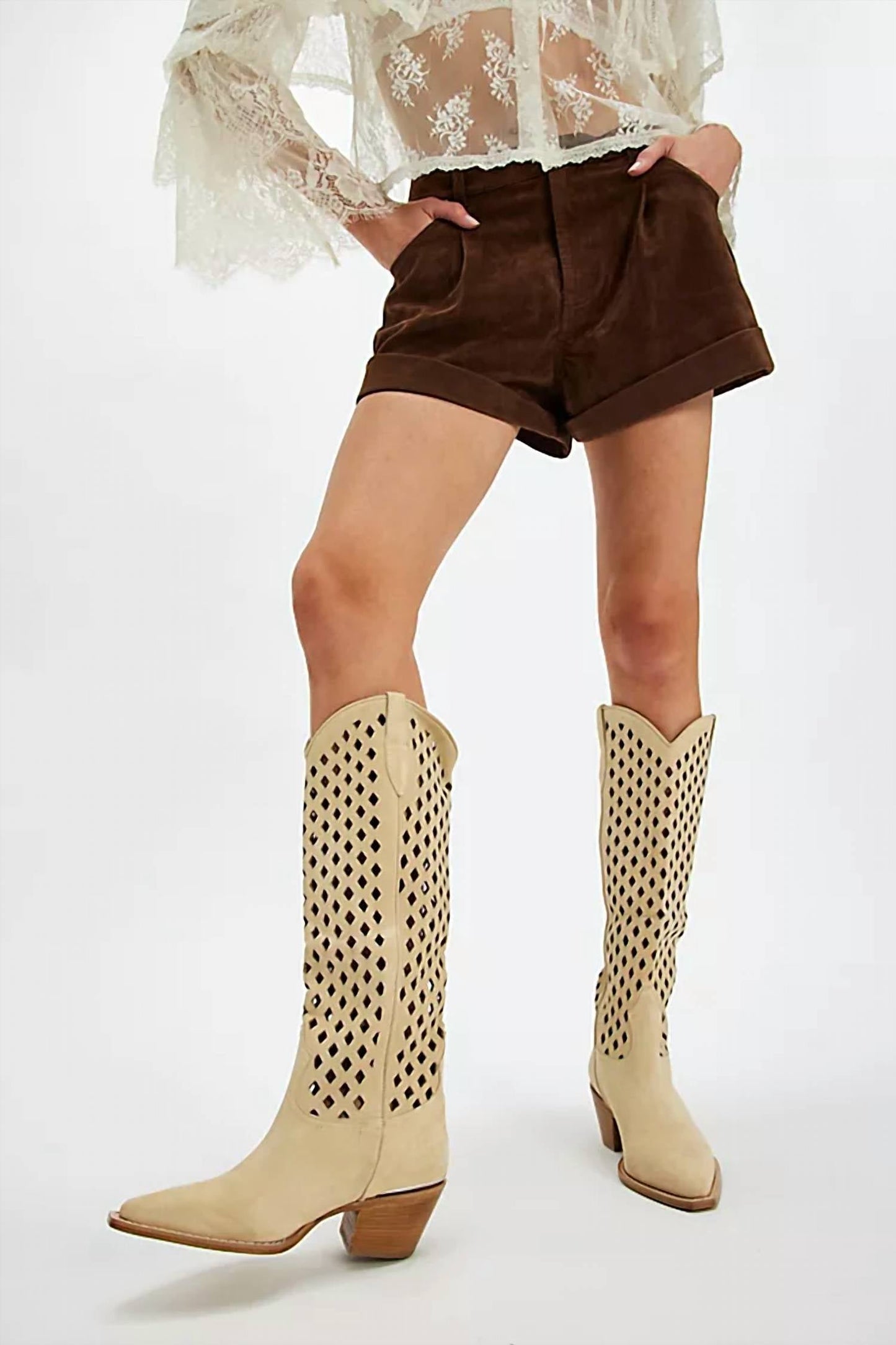 Free People - Women's Diamonds Are Forever Cowboy Boots