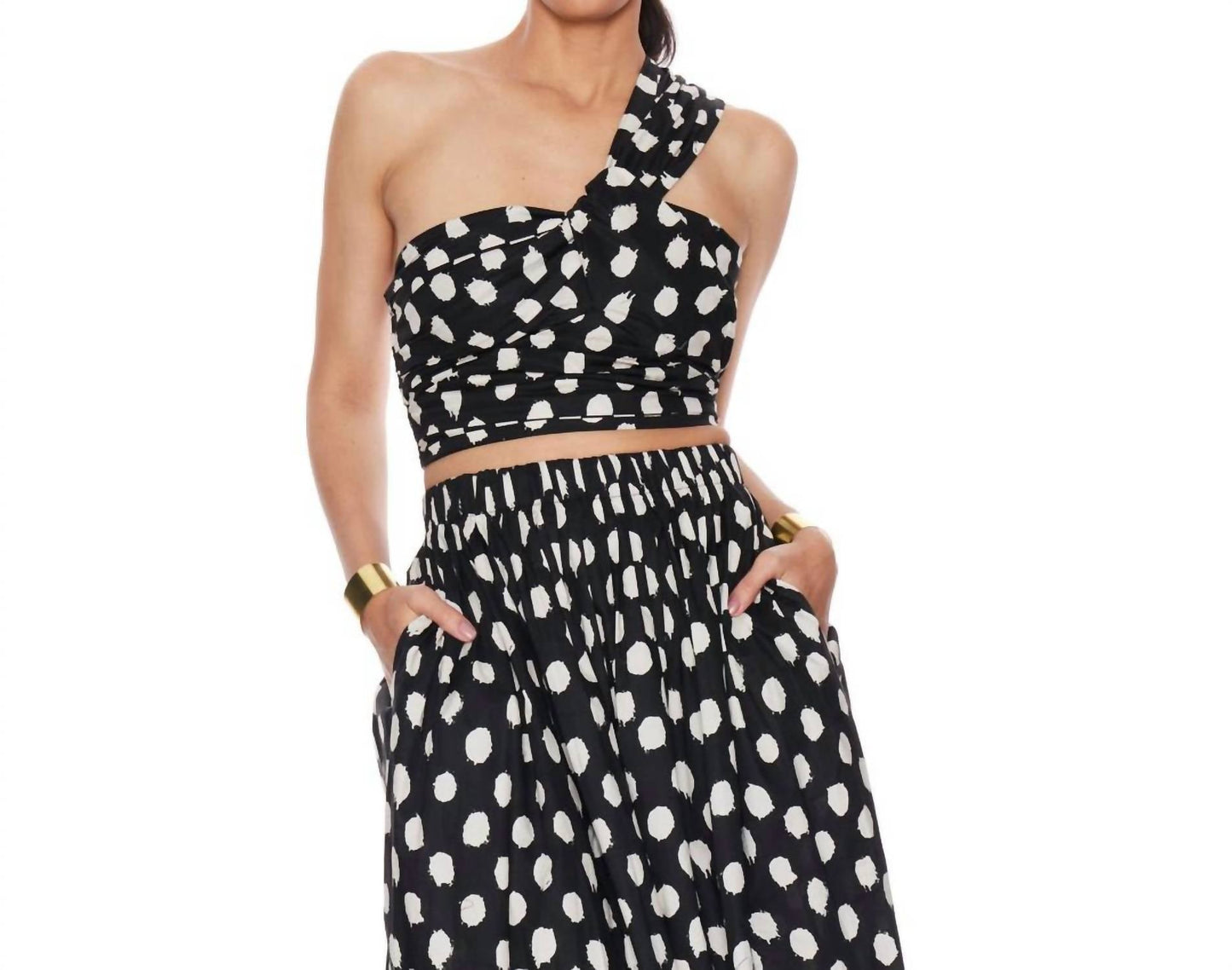 Lucy Paris - Amari Polka Dot Crop Top