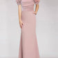 Gia Franco - Off Shoulder Floral Applique Evening Dress