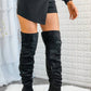 Surelymine - Unmatchable Pointy Slouchy Knee And Thigh High Boots