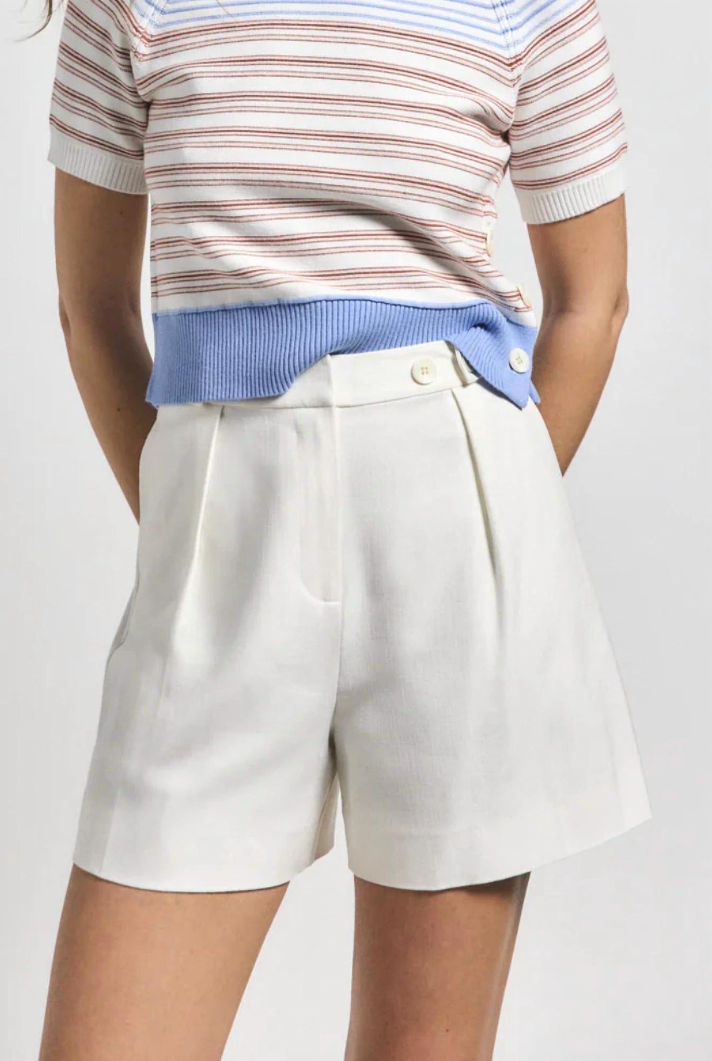 Derek Lam 10 Crosby - Women's Boswell Adjustable Waist Short