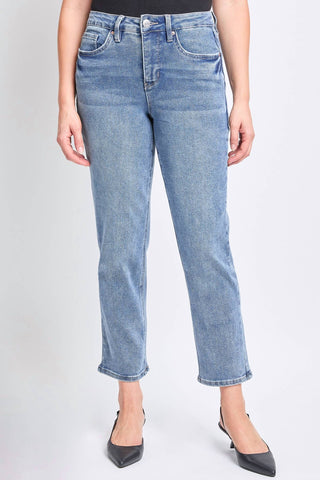 Ymi - Women's Vintage High Rise Slim Straight Jeans