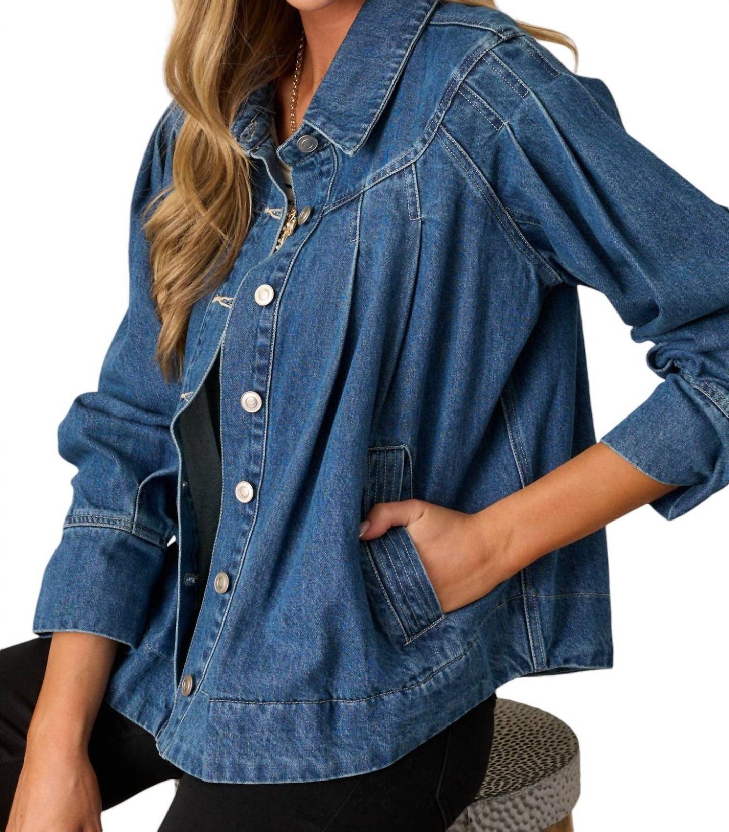 Aaron & Amber - Pleated Jacket