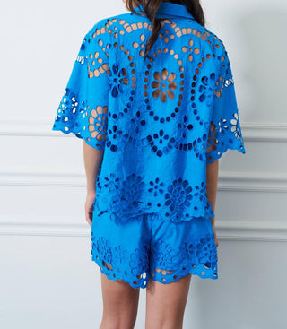 Ciebon - Malea Embroidered Lace Shirt