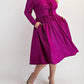 The Curve La - Plus Size Glitter Knit Flare Dress With Bow Details