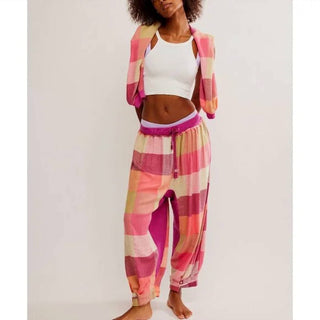 Free People - Sugar Cookie Flannel Pant