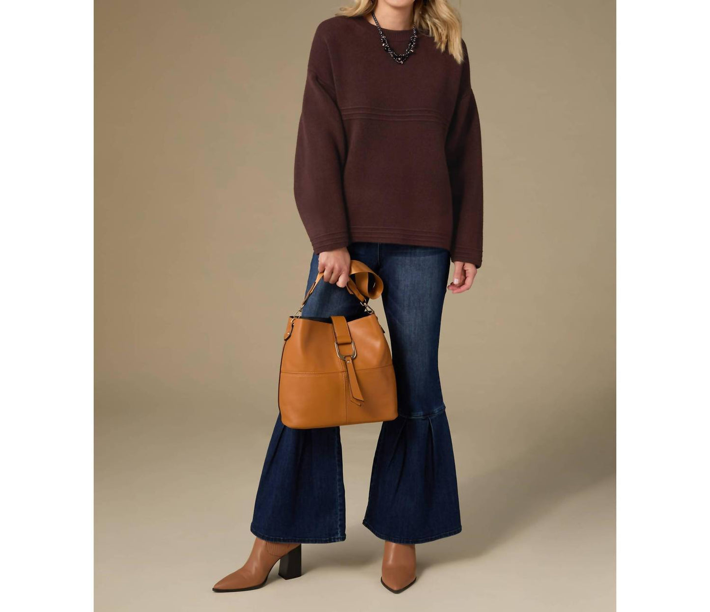 Coco + Carmen - Delphina Long Sleeve Lattice Back Sweater