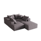 Modern Upholstered Sectional Boneless Couch Set