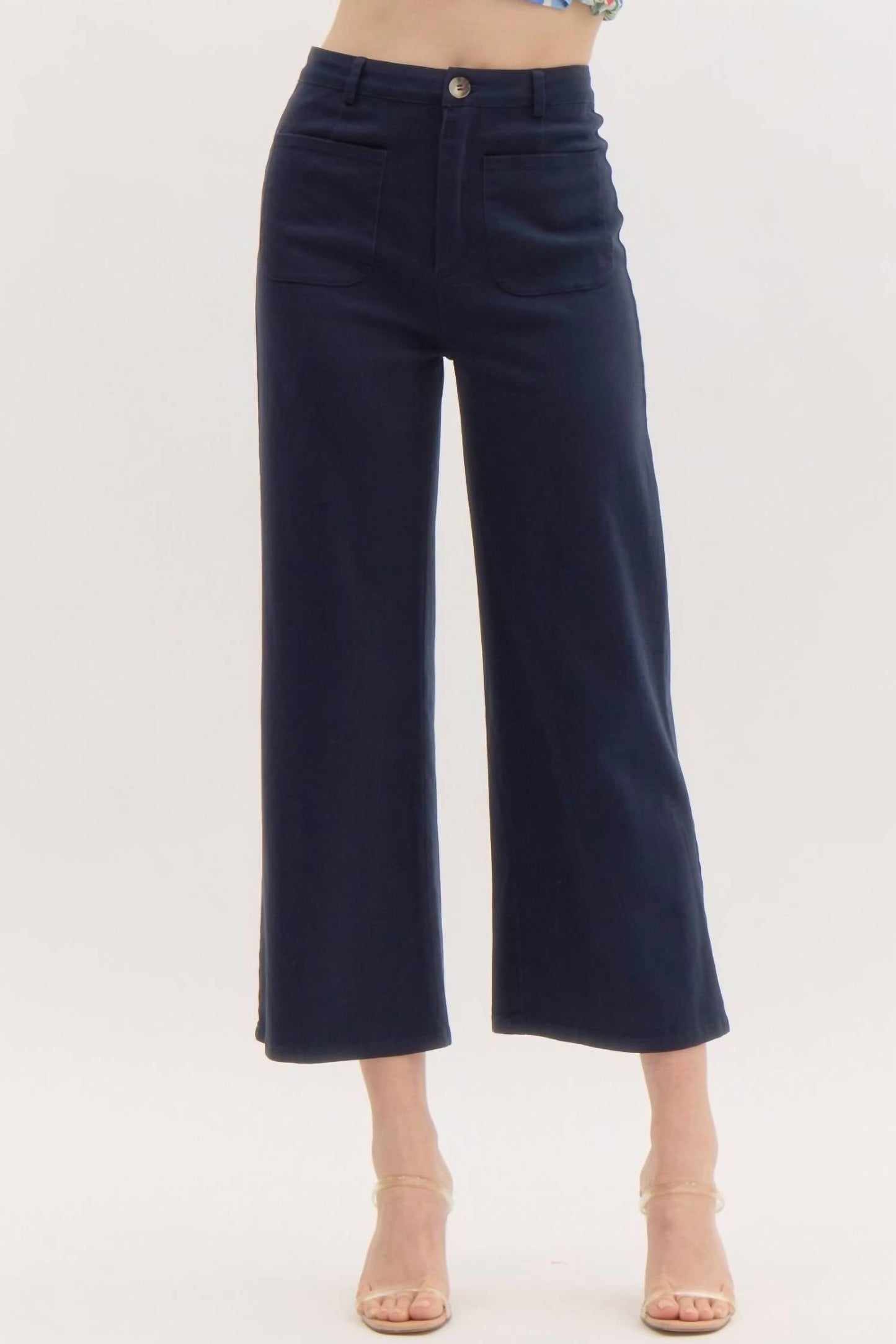 Entro - Wide Leg Ankle Pant