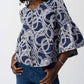 Joseph Ribkoff - Abstract Jacquard Trapeze Jacket