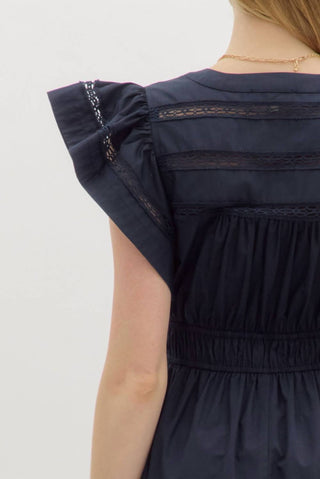 Entro - Flutter Sleeve Dress