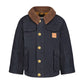 London Fog - Big Boys Button-front Collared Utility Barn Coat