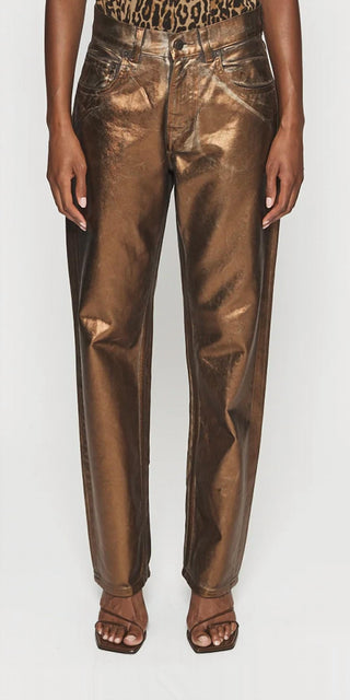 6397 - Women's Coated Pitched Baggy Jean