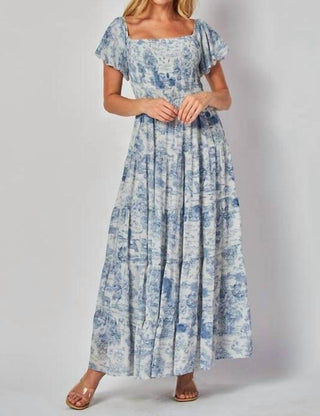 Big Hit Fashion - Toile Maxi Dress