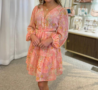 Entro - Floral Cutout Dress