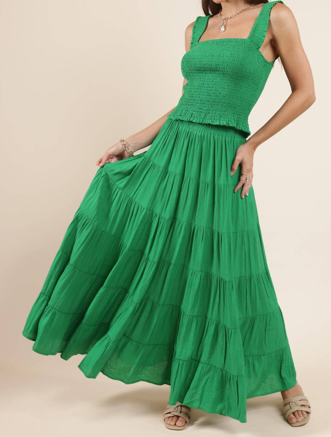 Sadie & Sage - Socialize Smocked Tank Top