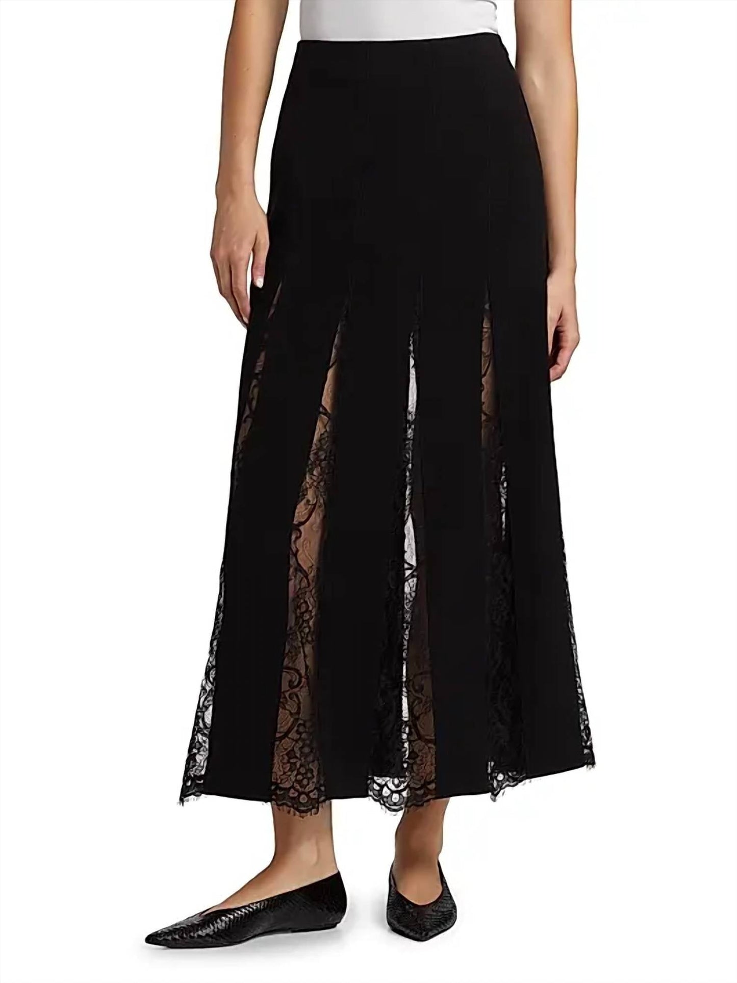A.L.C. - Mira Lace A-line Maxi Skirt