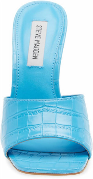 Steve Madden - Women's Signal Square Open Toe Mule High Stiletto Heeled Sandal