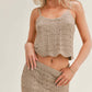 Sage The Label - Cappuccino Open Knot Tank