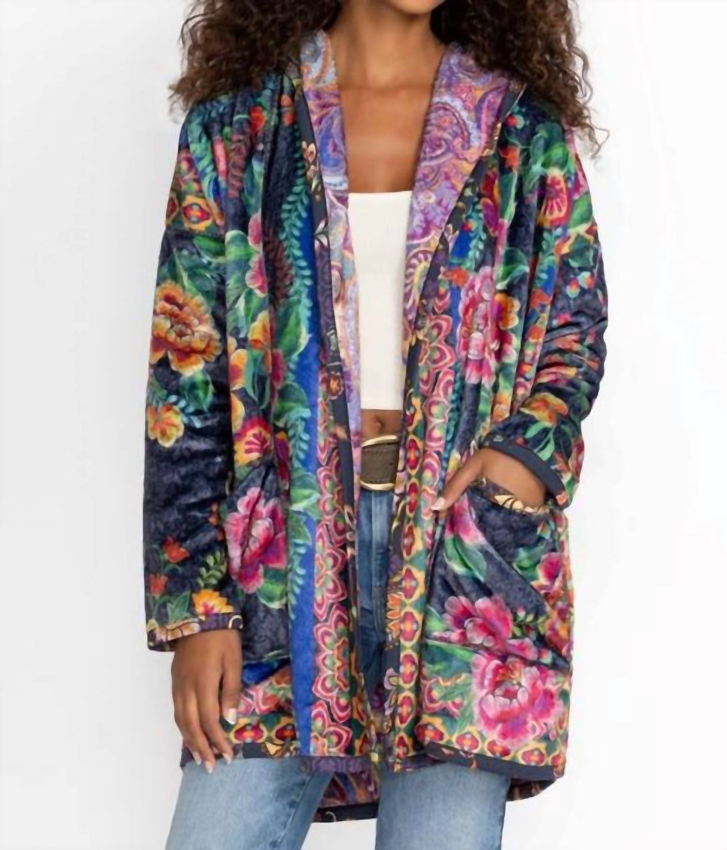 Johnny Was - JOAN POUCH POCKET REVERSABLE SHERPA JACKET