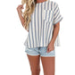 Ee:Some - Straightforward Stripe Top