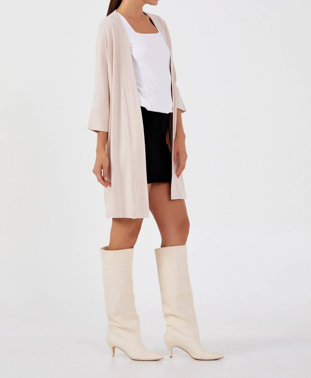Zaalima Fashion - Mid-Length Cotton Regular Cardigan