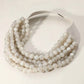 Anb Fashion - Women's Chunky Beaded Layered Necklace