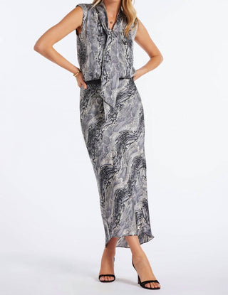 Bishop + Young - Print Bias Cut Slip Skirt