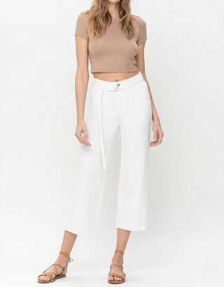 Vervet By Flying Monkey - High Rise Crop Wide Leg Jean