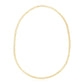 14k Yellow Gold High Polish The Textured Fancy Chain Necklace (4mm)