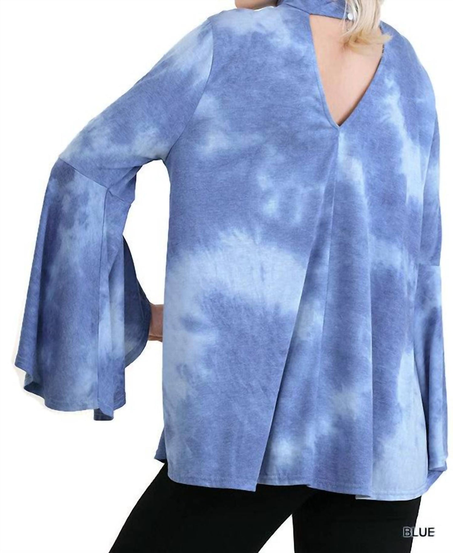 Umgee - Tie Dye Bell Sleeve Bohemian Top