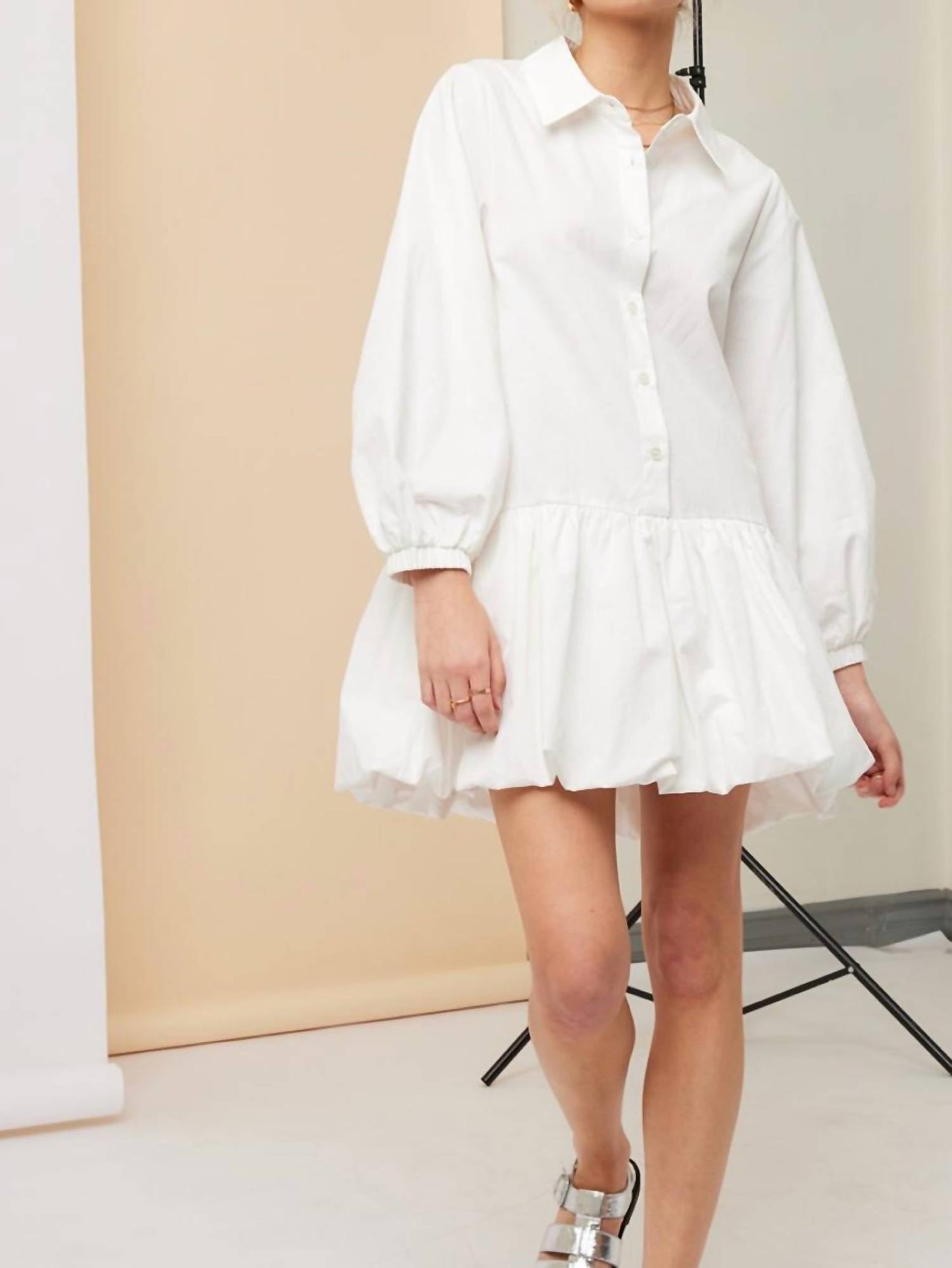 Illa Illa - Shirt Bubble Hem Dress