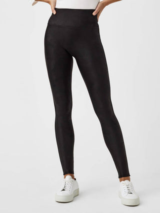 Spanx - Faux Leather Fleece-lined Legging