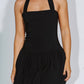 Bailey Rose - Halter Neck Puff Mini Dress